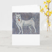 Carte de voeux japonaise Hokkaido (Fleur jaune)