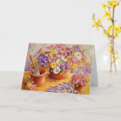 Carte de voeux Jardin Petunias Blank Card (Fleur jaune)