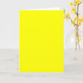 Carte de voeux jaune (Fleur jaune)