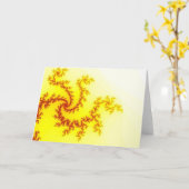 Carte de voeux jaune de dragon (Fleur jaune)