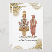 Carte de voeux Jay Shree Swaminarayan (Devant / Derrière)