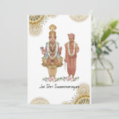 Carte de voeux Jay Shree Swaminarayan (Debout devant)