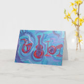 Carte de voeux - jazz l'après-midi (Fleur jaune)