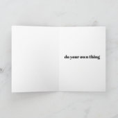 Carte de vœux 'Je préfère le faire moi-même' (Intérieur)