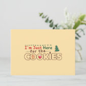 Carte de vœux « Je suis juste là pour les cookies  (Debout devant)