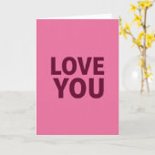 Carte de vœux Je t'aime (Fleur jaune)