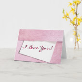 Carte de vœux « Je t'aime ! » (Fleur jaune)