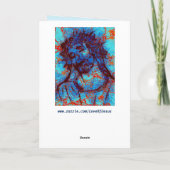 carte de vœux jésus abstrait (Dos)