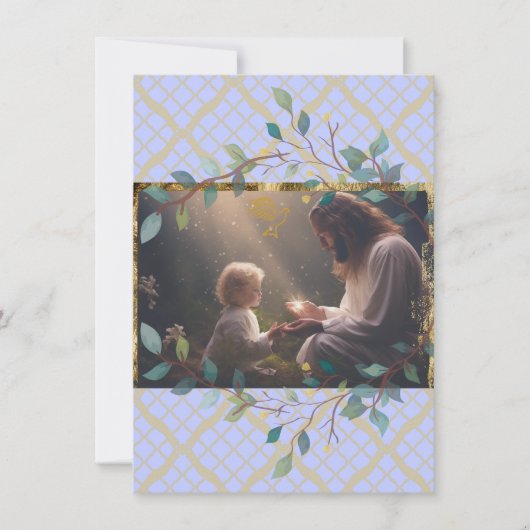 Carte de vœux Jésus aime les petits enfants (Devant)