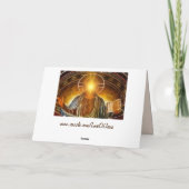 carte de vœux jésus moderne (Dos)