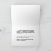 Carte de vœux Jésus pleura (Intérieur)
