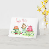 Carte de voeux Jiggle Bells (Fleur jaune)