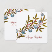 Carte de vœux Jingle Bells (Devant / Derrière)