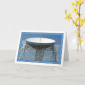 Carte de voeux Jodrell Bank (Fleur jaune)