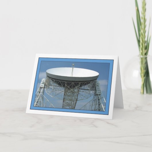 Carte de voeux Jodrell Bank (Devant)