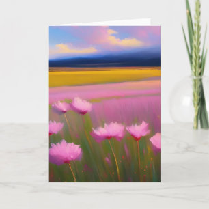 Carte de voeux Jolie Fleurs Roses