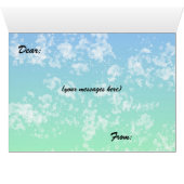 Carte de voeux jour des terres (Intérieur Horizontal (Bas))