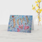 Carte de voeux Joy Art (Fleur jaune)