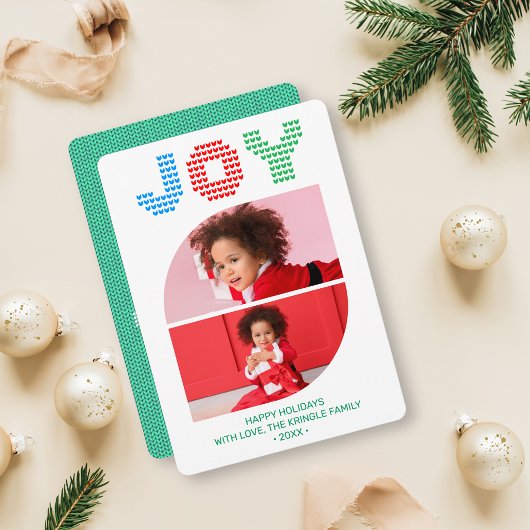 Carte de voeux Joy Photo Noël