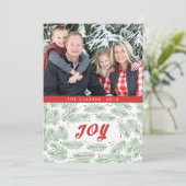 Carte de vœux Joy Pine Bows | 2015 (Debout devant)