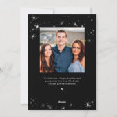 Carte de vœux Joyeuse Année photo de vacances (Dos)