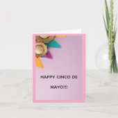 Carte de vœux joyeuse Cinco De Mayo (Devant)