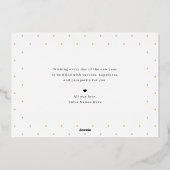 Carte de vœux Joyeuse Collage FOIL Bonne Année (Verso)