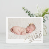 Carte de voeux JOYEUSE de Noël de photo de FEUILLE (Debout devant)