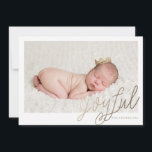 Carte de voeux JOYEUSE de Noël de photo de FEUILLE<br><div class="desc"></div>