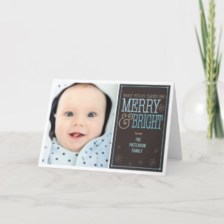 Carte de voeux Joyeuse et brillante Noël 2 Photo