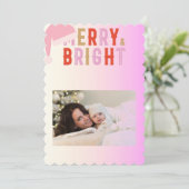 carte de voeux joyeuse et lumineuse Noël (Debout devant)