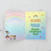 Carte de vœux Joyeuse fête des enfants (Intérieur)