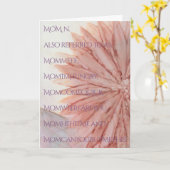 Carte de voeux "Joyeuse fête des mères" (Fleur jaune)