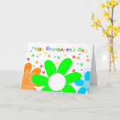 Carte de voeux Joyeuse Flower Grand-Parent (Fleur jaune)