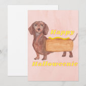 Carte de vœux joyeuse Halloween (Devant / Derrière)