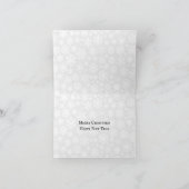 Carte de voeux Joyeuse Noël verte pliée (Intérieur)