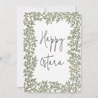 Carte de vœux joyeuse Ostara | Design dessiné à la