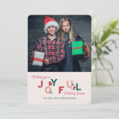 Carte de vœux joyeuse photo (Debout devant)