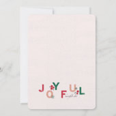 Carte de vœux joyeuse photo (Dos)