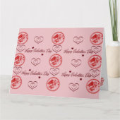 Carte de vœux Joyeuse Saint-Valentin (Devant)