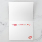 Carte de vœux Joyeuse Saint-Valentin (Intérieur)