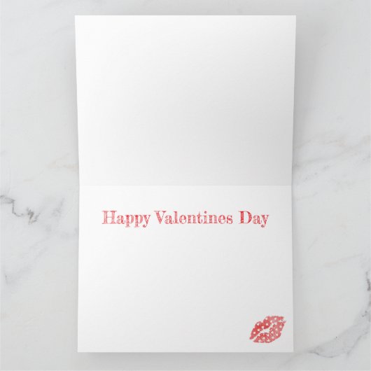 Carte de vœux Joyeuse Saint-Valentin (Intérieur)