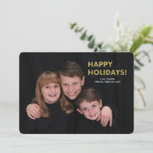 Carte de Vœux Joyeuses Fêtes (Debout devant)