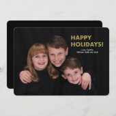 Carte de Vœux Joyeuses Fêtes (Devant / Derrière)