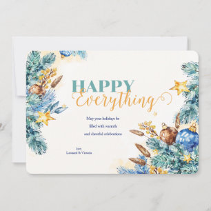 Carte de vœux Joyeuses Fêtes