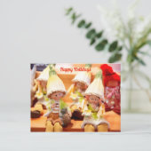 Carte de vœux Joyeuses Fêtes (Debout devant)