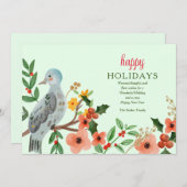 Carte de voeux Joyeuses fêtes (Devant / Derrière)