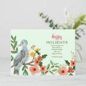 Carte de voeux Joyeuses fêtes (Debout devant)