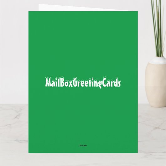 Carte de voeux Joyeuses fêtes (Dos)