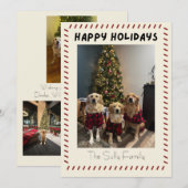 Carte de vœux Joyeuses Fêtes (Devant / Derrière)
